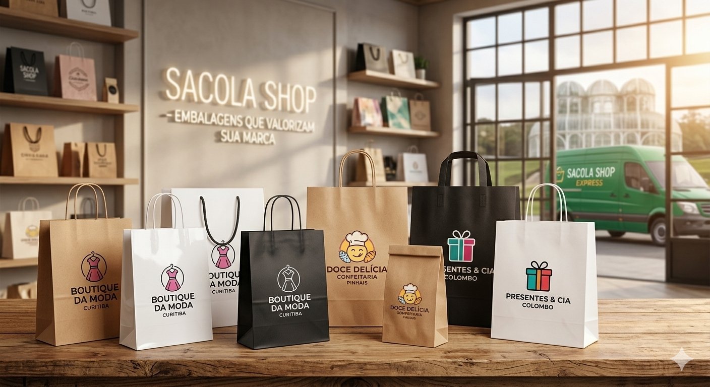 Onde Comprar Sacolas Personalizadas em Curitiba, Pinhais, Colombo e Região