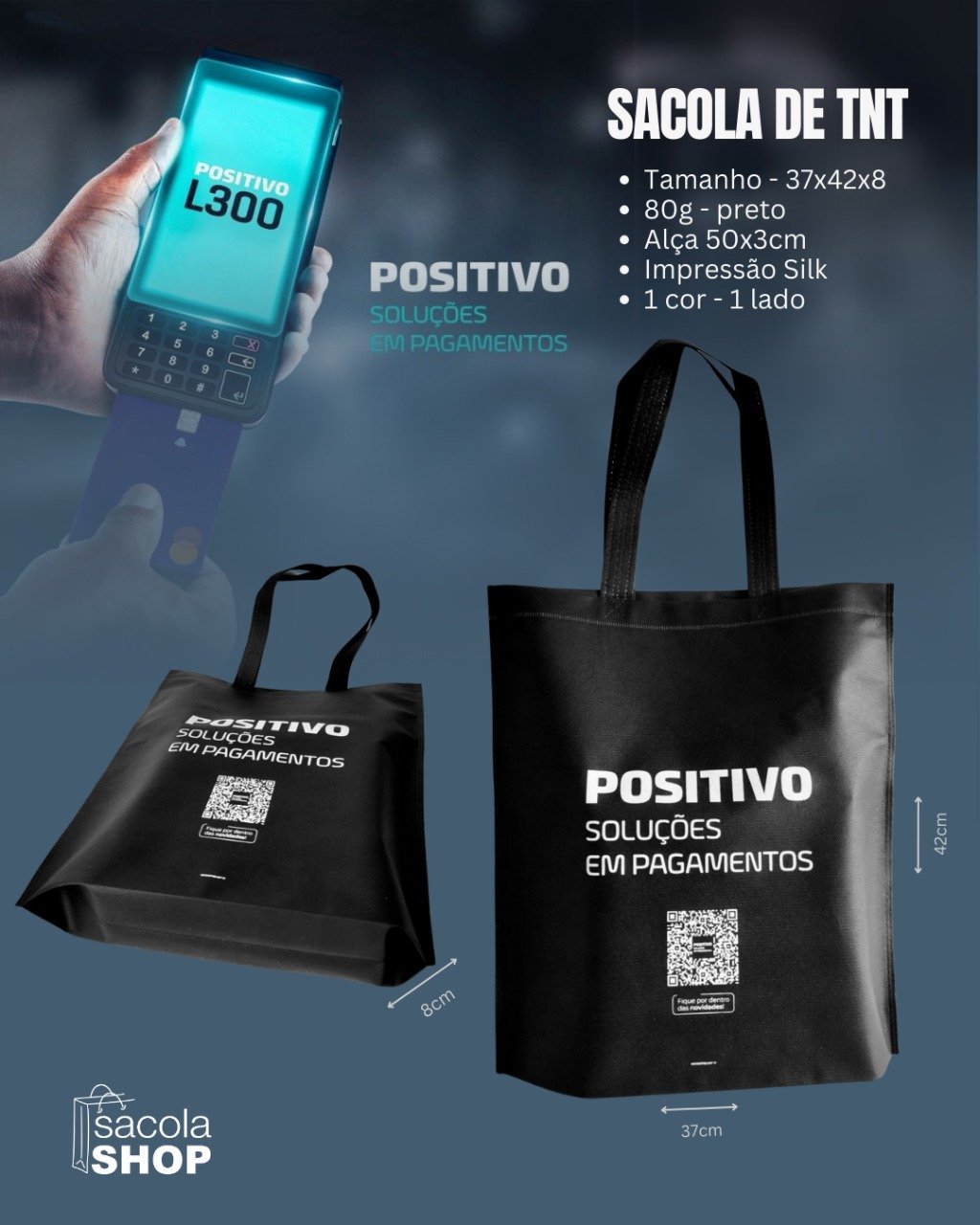 Sacolas de TNT personalizadas em Curitiba e todo o Brasil
